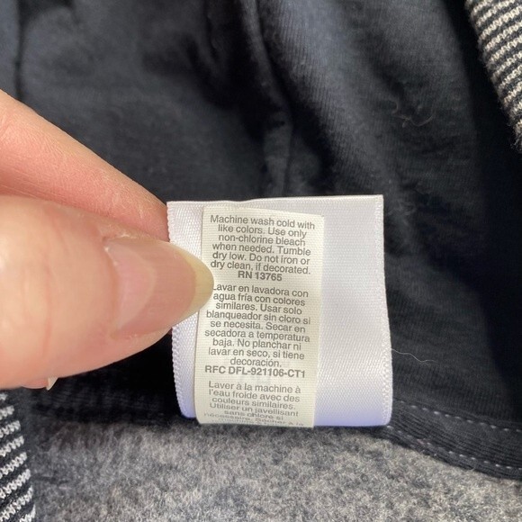 Bubba Gump Stupid Is As Stupid Does Fleece Lined Striped Hoodie Sz S - Picture 9 of 10